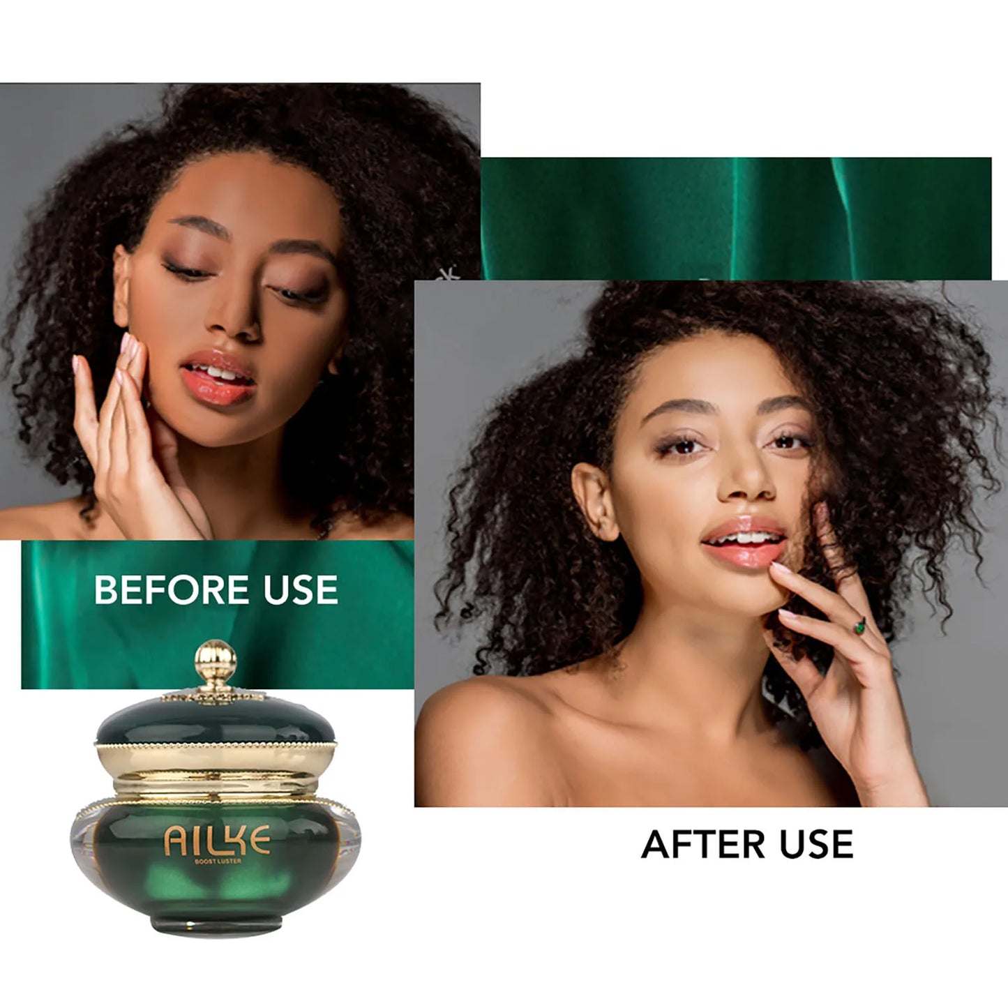 AILKE Retinol Brightening, Anti Wrinkles Cream, For Black, Dark, Brown, Caramel Skin, Lighten Skin Tone, Whitening Face Care Set