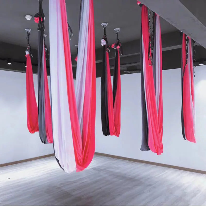 Yoga Hammock Color Gradient Space Yoga Anti-Gravity Traction Strength Training Stretch Training Yoga Fitness Equipment
