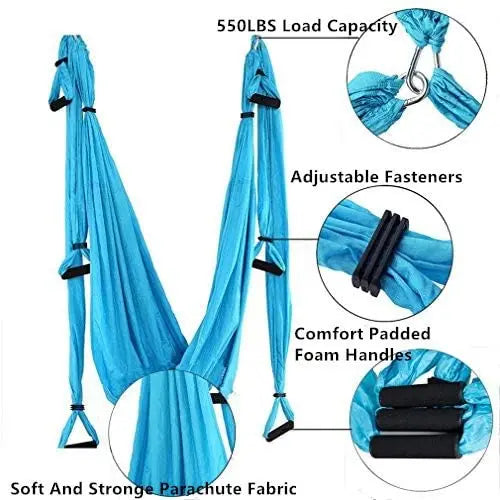 Aerial Yoga Hammock Strong Antigravity Yoga Swing Flying Sling Inversion Tool for Air Yoga Inversion Exercises