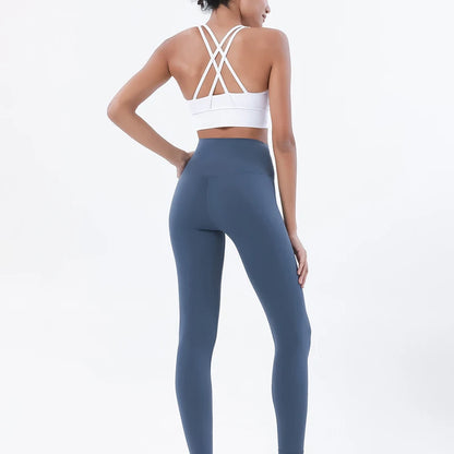 TRY TO BN Yoga Set Fitness Sports Bra Naked Leggings Women's Tracksuit Sportwear Breathable Workout Two Pieces Suit Gym Clothing