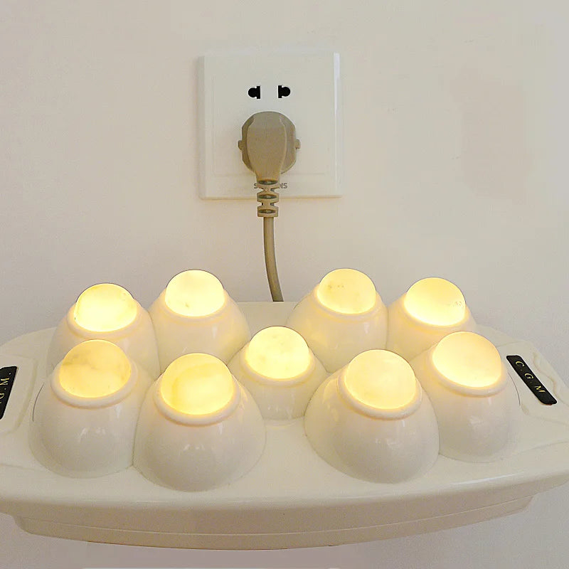 Heat Therapy Natural Jade Massageadon Physical Therapeutic Device For Body Tens Massage Relaxation and Muscle Stimulator