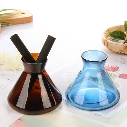 1pcs 200ml Fragrance Diffuser Bottle Party Gifts Glass Container Reed Diffuser Essential Oil Bottle Oil Diffusers Incense Sticks