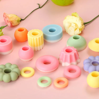 Boowan Nicole Modular Silicone Candle Mold Handmade Stackable Aromatherapy Candle Mould Home Decoration Tools