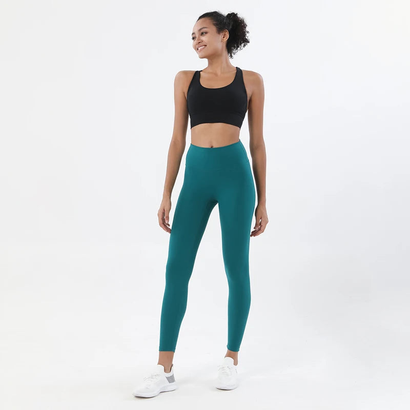 TRY TO BN Yoga Set Fitness Sports Bra Naked Leggings Women's Tracksuit Sportwear Breathable Workout Two Pieces Suit Gym Clothing