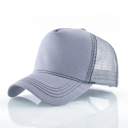 Men's Baseball Cap Fashion Snapback Hat With Dragon Patch Casual Cotton Dad Hats Breathable Mesh Trucker Caps Men Hip Hop Bones