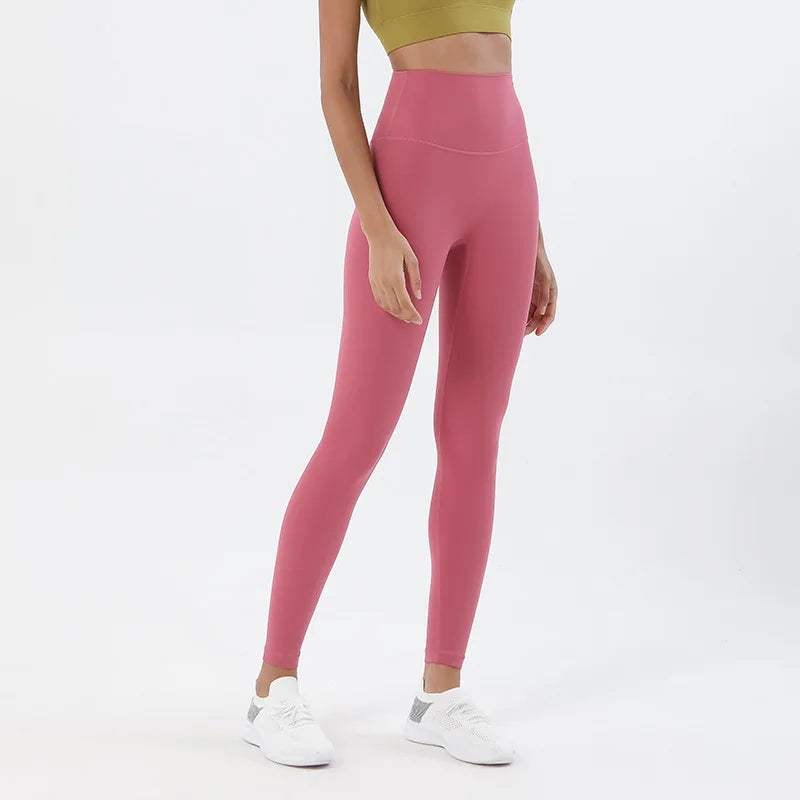 TRY TO BN Gym Leggings Yoga Pants Women Sports Fitness Naked Feeling High Waist Elastic Workout Push Up Leggings Tights Women