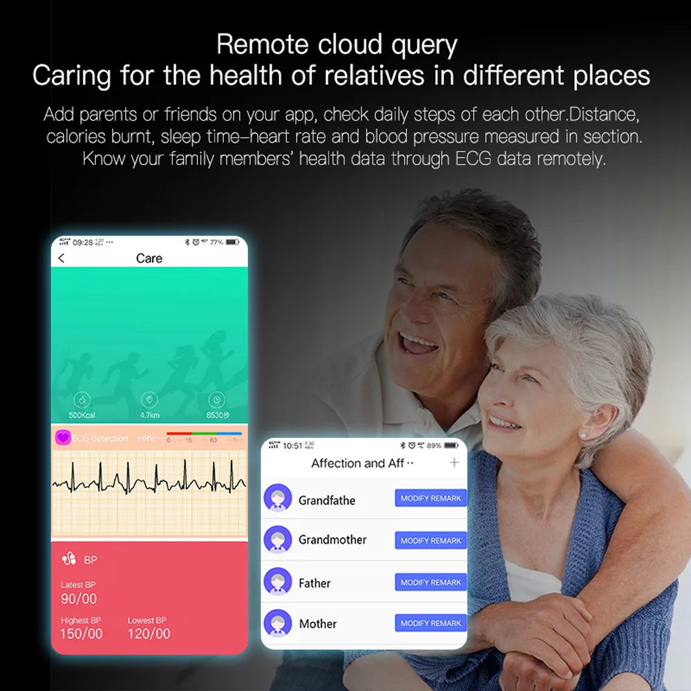 ECG+PPG Smart Bracelet Men Heart Rate Blood Pressure Oxygen Monitoring Healthy Smart Band IP67 Waterproof Sport Fitness Watch