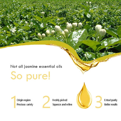 Jasmine Essential Oil,Natural Jasmine Oil for Diffuser Massage Body Skin Hair Care Fragrance