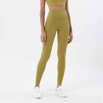 TRY TO BN Gym Leggings Yoga Pants Women Sports Fitness Naked Feeling High Waist Elastic Workout Push Up Leggings Tights Women