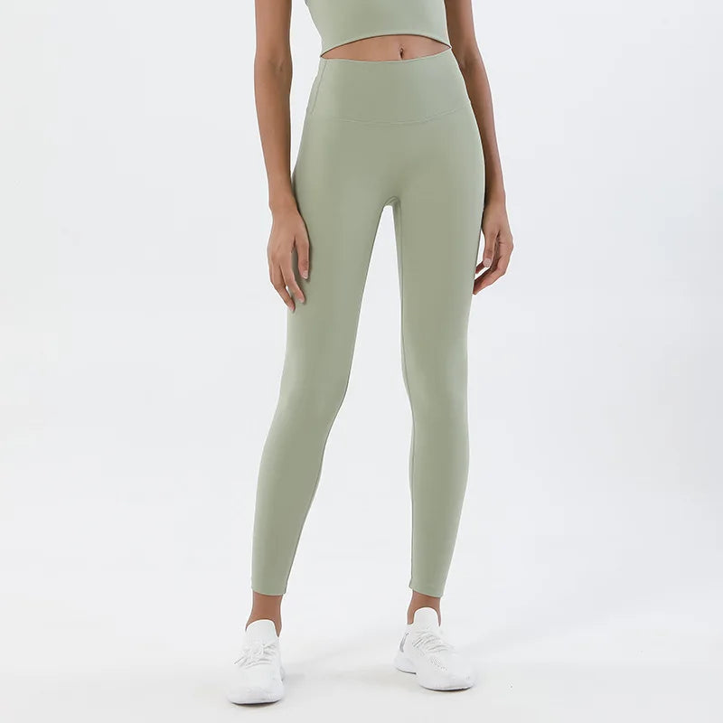 TRY TO BN Gym Leggings Yoga Pants Women Sports Fitness Naked Feeling High Waist Elastic Workout Push Up Leggings Tights Women