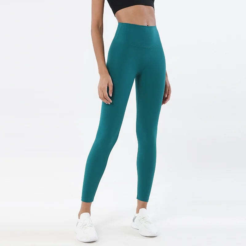 TRY TO BN Gym Leggings Yoga Pants Women Sports Fitness Naked Feeling High Waist Elastic Workout Push Up Leggings Tights Women