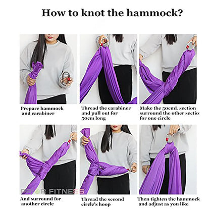 20 Color Aerial Yoga Hammock 4/5/6/7*2.8M Yoga Flying Swing for Anti-gravity Yoga Inversions Yoga Sling