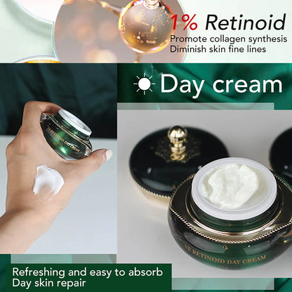 AILKE Retinol Brightening, Anti Wrinkles Cream, For Black, Dark, Brown, Caramel Skin, Lighten Skin Tone, Whitening Face Care Set