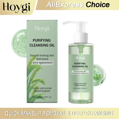 HOYGI Makeup Removal Oil Deep Cleansing Reduce Blackheads Purifying Pores Hydrating Moisturizing Non Greasy for All Skin Types