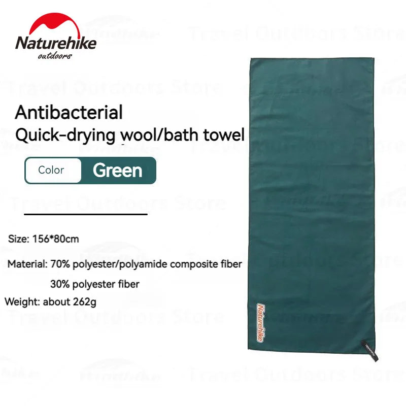 Naturehike Quick Dry Towel Body Hair Face Towels for Bath Beach Fitness Gym Sports Tourist Velvet Sided Composite Fibre Cloth