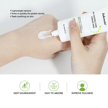 Oil Control Pore Essence Milk Smoothes Pores And Moisturizes Skin With A Refreshing Non-greasy Essence Korean Skin Care Products