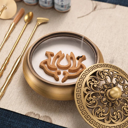 Brass incense burner tools Incense spoon Incense spatula Incense mold tools Incense powder Yoga meditation incense