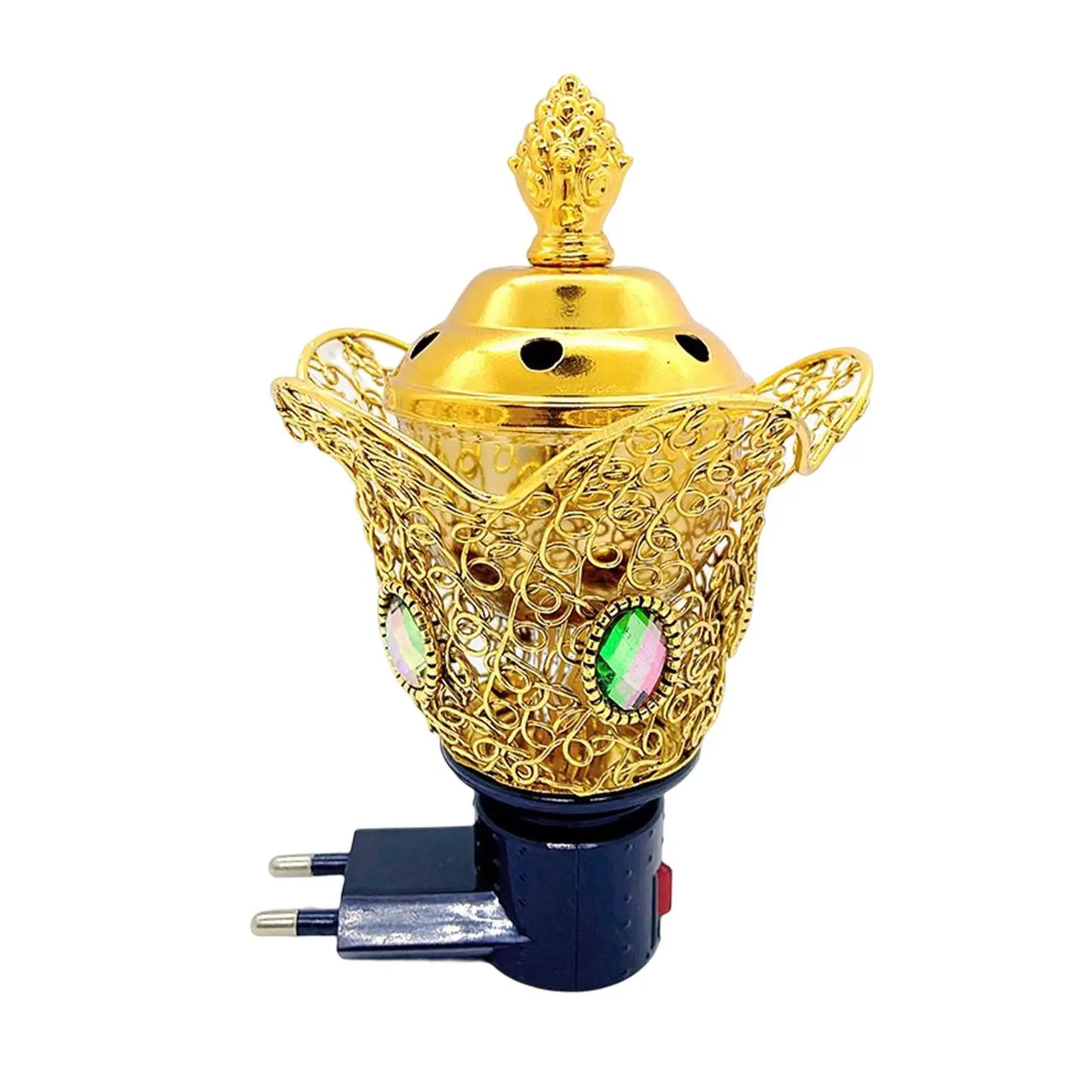 Electric Incense Burner Oud Frankincense Resin Burner Incense Holder Craft Censer for Yoga Living Room Decoration