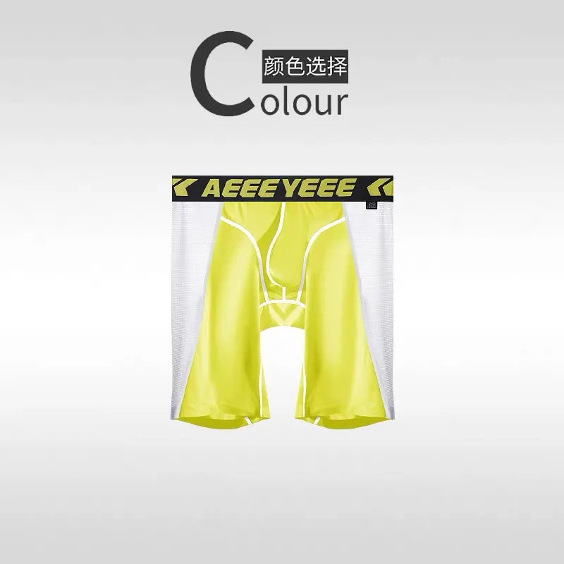 Men's Underwewar Sport Boxers for Fitness Panties Training Cycling Underwear Anti-Chafing Quick Dry Breathable Underpants