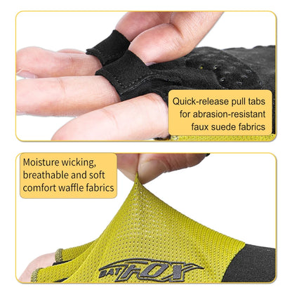 BATFOX Cycling Bicycle Gloves Half Finger Men Women Resistant Breathable Anti-Slip Summer Fishing Fitness Sport Training Gloves