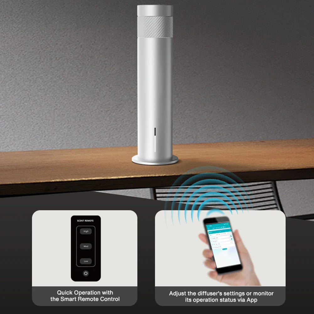 Smart Electric Essential Oil Diffuser Smell Distributor Fragrance Diffuser 200m³ Waterless Scent Air Freshener for Home Hotel