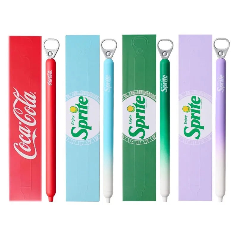 New KACO x Sprite Limited Edition Gel Pen,Dual Ball Pen Quick Drying Stylo 0.5mm Click Smooth Writing For School&Journaling