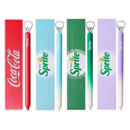New KACO x Sprite Limited Edition Gel Pen,Dual Ball Pen Quick Drying Stylo 0.5mm Click Smooth Writing For School&Journaling
