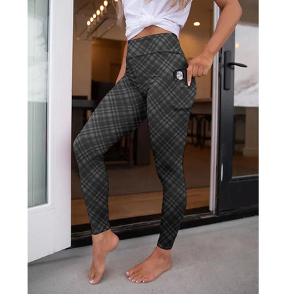 LETSFIND New Arrival Women Pockert Elastic Pants Fashion High Waist 3D Digital Printing Stretch Fitness Sexy Girls Leggings