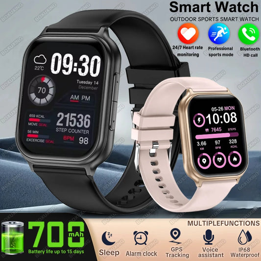 2026 New Bip 6 Pro Smart Watch Men Sports Fitness Heart Rate GPS Track IP68 Waterproof Bluetooth Call Sleep Smartwatches Women