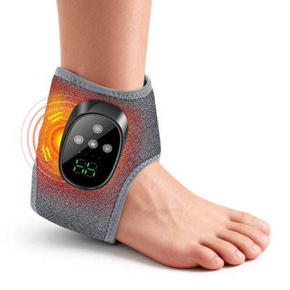 Electric Foot Massager Vibration Relaxation Ankle Massager Warm Hot Compress Ankle Brace Joint Sprain Support Ankle Protection