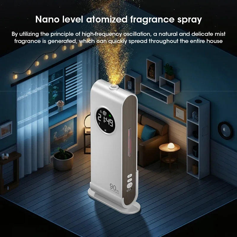 Essential Oil Diffuser Smart Mini USB Charging Ultrasonic Aromatherapy Automatic Atomization Air Purifier for Home Office