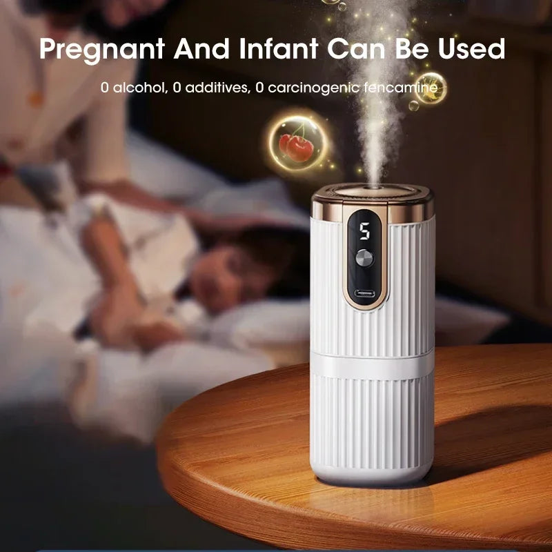 Rechargeable Mini Essential Oil Diffuser 5 Gear Aromatherapy Machine Large Mist Air Humidifier For Home Car Office Use