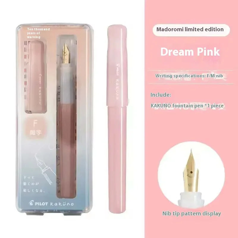 Pilot Japan Kakuno Fountain Pen Limited Cute Panda Nib Cap Smiley Face Pens Gift for Students Journaling Ins Healing Aesthetic