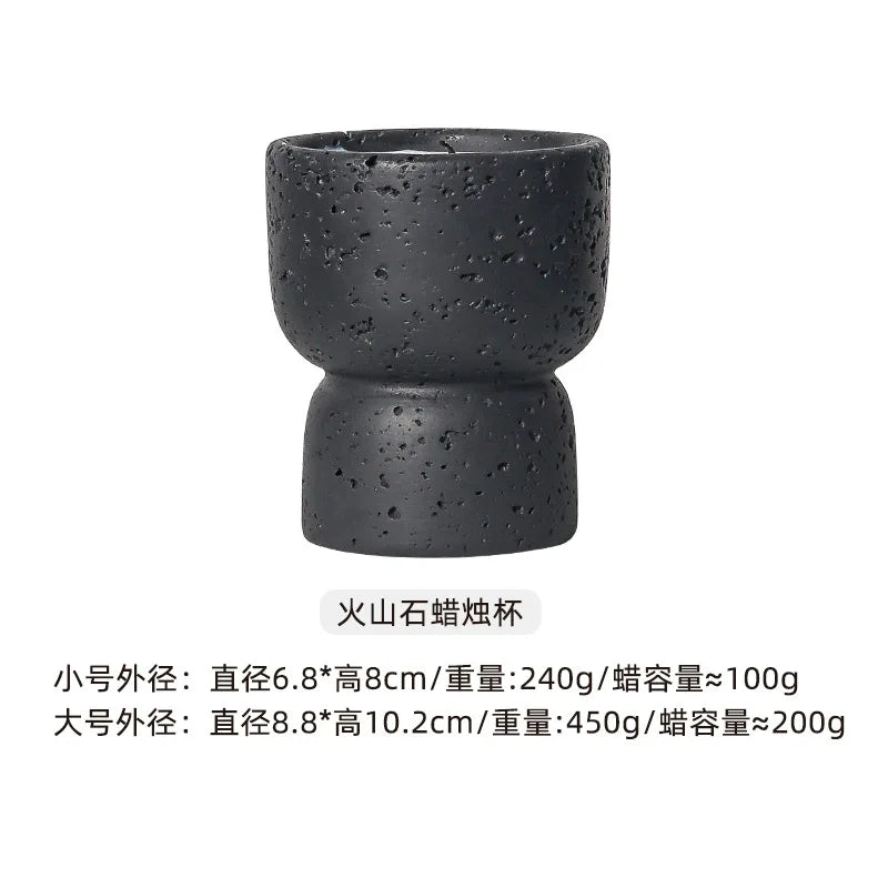 Simple Cement Home Aromatherapy Candle Empty Cup Diy High-value Crafts Indoor Candlestick Modern Home Decoration Ornaments