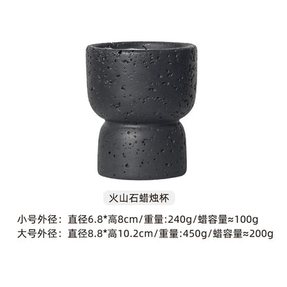 Simple Cement Home Aromatherapy Candle Empty Cup Diy High-value Crafts Indoor Candlestick Modern Home Decoration Ornaments