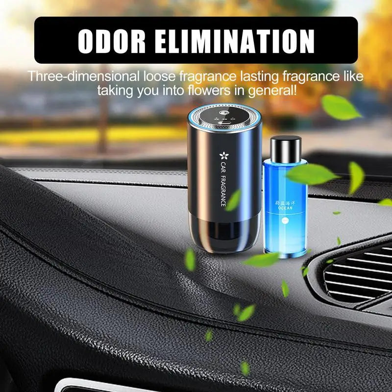Car Perfume Diffuser Smart Car Air Diffusers Adjustable Concentration 50ml Essential Oil Diffuser Rechargeable Car Fragrance