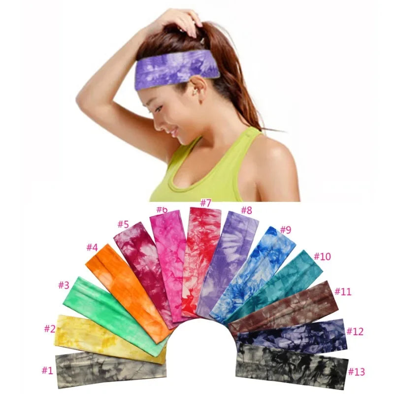 Sports Fitness Headwear Stretchy Yoga Running Head Band Breathable Headscarf Sweatband for Women Men Gym Supplies