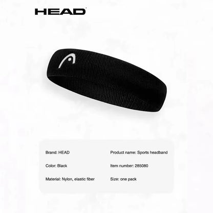 HEAD Tennis Sports Headbands Fitness Sweatband Badminton Yoga Basketball Running Sweatproof Sweat Hairbands For Men and Women