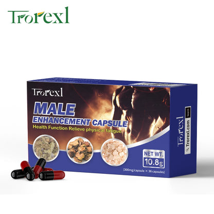 Epimedium Capsules for Men, Blood Flow Booster, Morning Power Pills, Male Enhancing Endurance Supplements