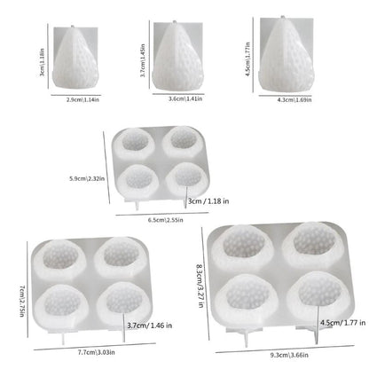 3D Strawberry Aromatherapy Candle Silicone Mold DIY Handmade Romantic Scented for Valentine's Day Party Home Decor Birthday Gift