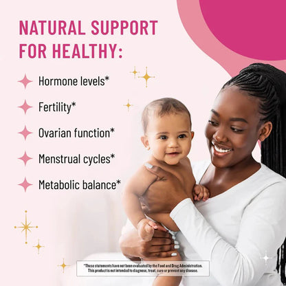 Myo-Inositol & D-Chiro Inositol Supplement for Women | Fertility Supplements for Hormonal Balance & Ovarian Health Support, 60 C