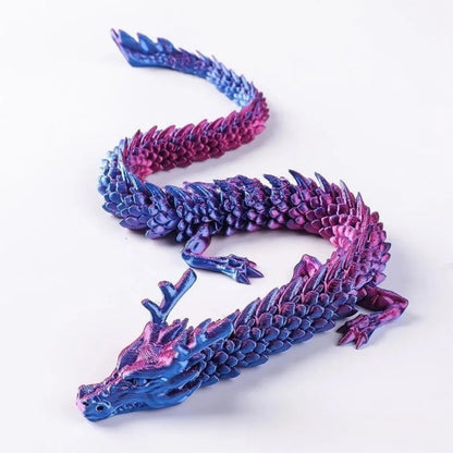 Articulated Dragon Figurine 3D Printed Dragon Egg Mini Model Home Desk Car Ornament Art Craft Decor for Indoor Daily Scenes