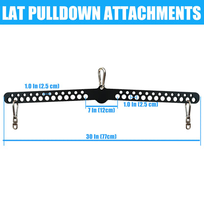Multi-Grip LAT Pull Down Bar for Home Gym Fitness Spreader Plate LAT Pulldown Attachments for Pulley System Cable Machine