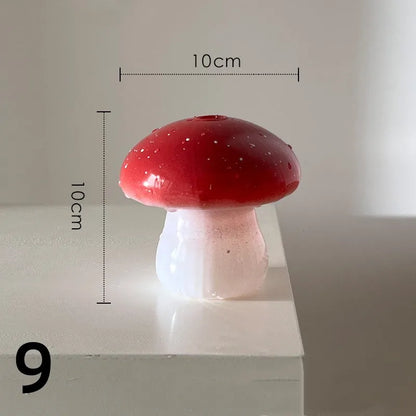 New Mushroom Glass Vase Creative Plant Hydroponic Vase Home Transparent Aromatherapy Bottle Small Vase Table Flower Decorations