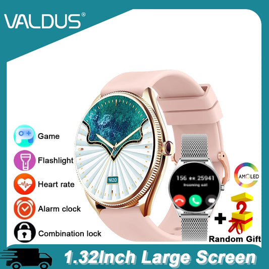 VALDUS VL60 Pro 2025 New Smartwatch For Women Men  AMOLED Screen Bluetooth Call IP68 Waterproof  Fitness Sports Smart Watch Gift