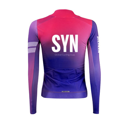 Spring  Autumn Women Long Sleeve Cycling Jersey 2024 SYN Team Race Shirts Polyester Bicycle Clothing Ropa Ciclismo