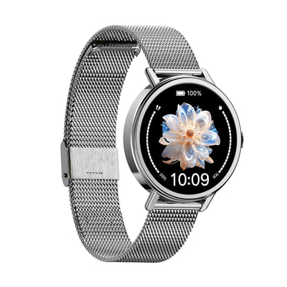 IOWODO New X30 Lady's Watch with Health Monitoring Fitness Tracking 1.26” HD AMOLED Screen Bluetooth Smartwatch for Android IOS