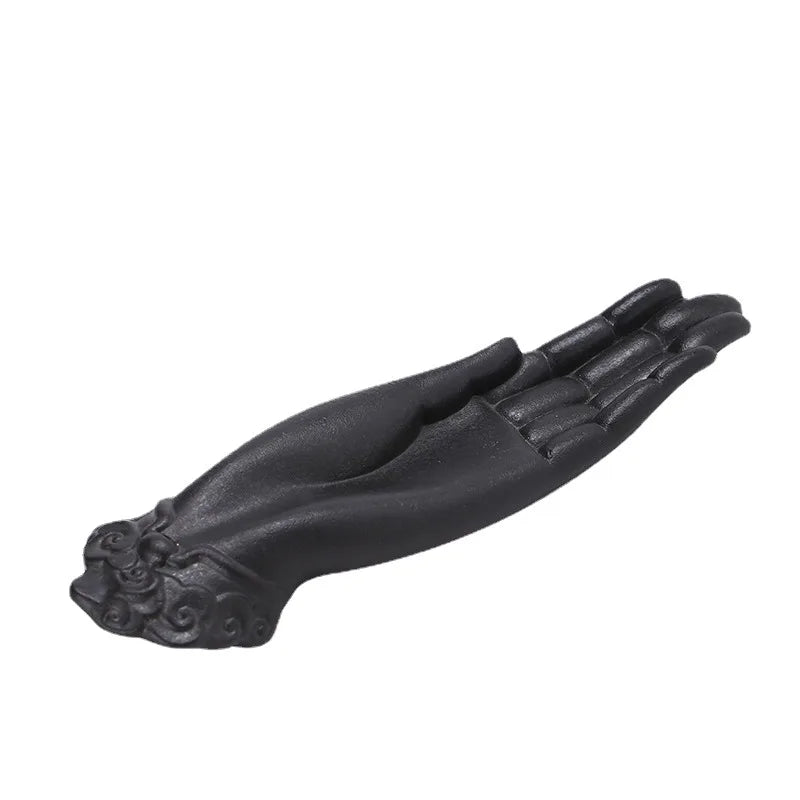 Creative Ceramic Buddha Hand Incense Holders Incenses Burner Holder Teahouse Office incense tray Sticks Censer Home Decoration