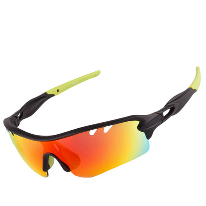 Polarized Sports Sunglasses Cycling Sun Glasses for Men Women with 5 Interchangeable Lenes for Running Driving