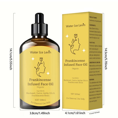 Frankincense Facial Oil - Moisturizes and Nourishes the Face and Body | Alcohol-Free and Contains Glycerin |   Suitable for All Skin Types |   Suitable for Massage, Showering, and Relaxation